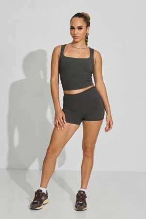 Garage 3 Inch Booty Women Shorts Grey | A-2594806
