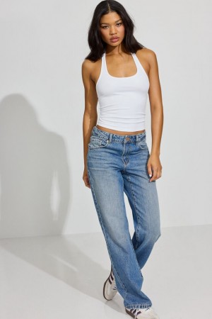 Garage 90s Straight Women Jeans Blue | A-1643527
