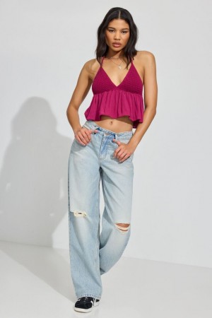 Garage Baggy Women Jeans Blue | A-7051698
