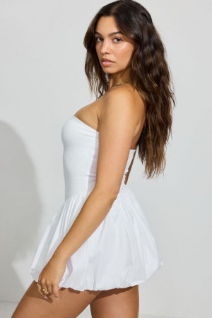 Garage Bubble Tube Women Dress White | A-2084136