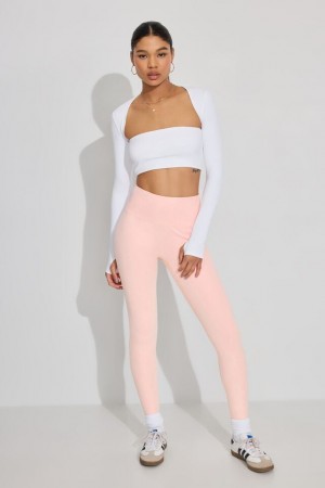Garage Clean Women Leggings Pink | A-3986475