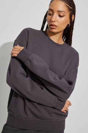 Garage Elevated Women Sweatshirts Grey | A-8145792