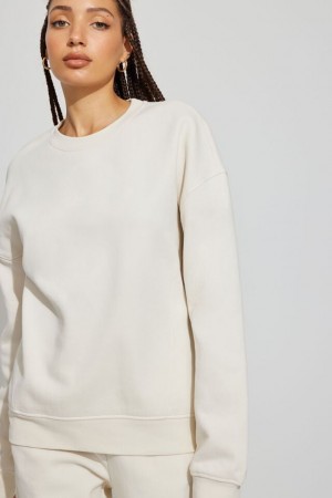 Garage Elevated Women Sweatshirts White | A-6329704