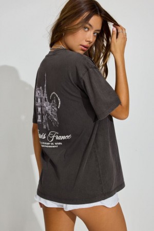 Garage Ex Boyfriend Women T Shirts Grey | A-5103867