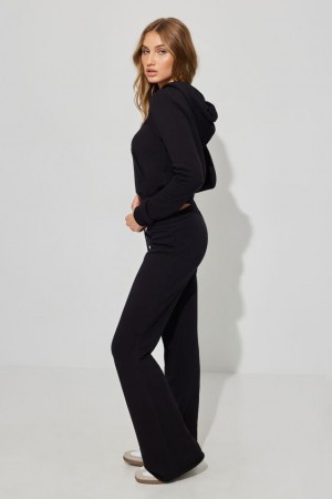 Garage Flare Women Joggers Black | A-4982501