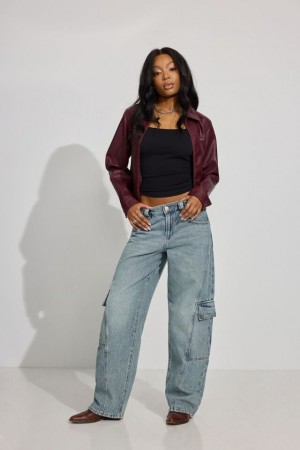 Garage Low Rise Baggy Women Jeans Indigo / Light | A-1628539