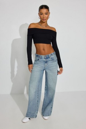 Garage Mega Women Jeans Blue | A-5640928