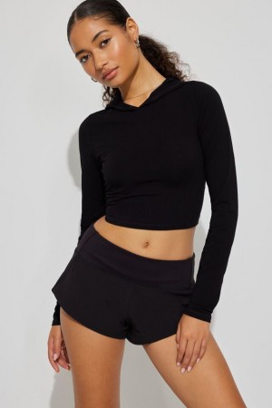 Garage Micro Active Women Shorts Black | A-1396527