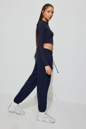 Garage Mid Rise Women Sweatpants Blue | A-2053746