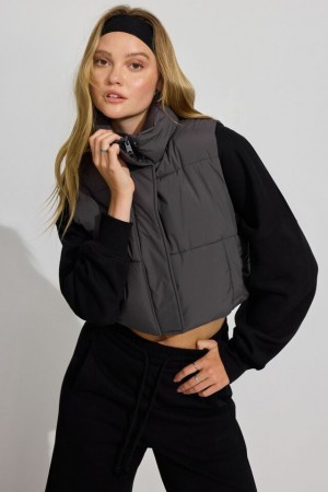 Garage Mini 2.0 Women Puffer Vest Grey | A-4309728