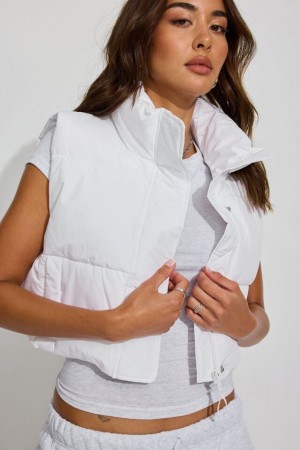 Garage Mini 2.0 Women Puffer Vest White | A-0287634