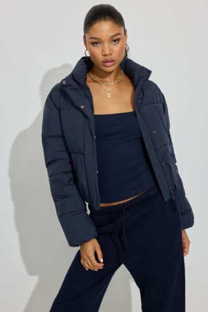 Garage Mini Women Down Jackets Blue | A-4572839