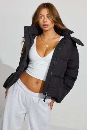 Garage Perfect Women Down Jackets Black | A-7915608