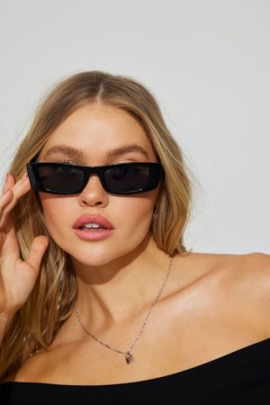 Garage Slim 90's Women Sunglasses Black / Grey | A-7160452