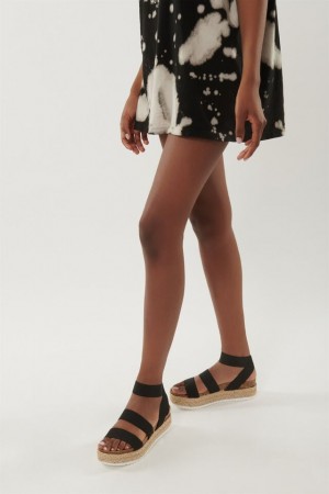 Garage Steve Madden Kimmie Platform Women Sandals Black | A-0197634