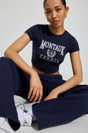 Garage Stormi Women T Shirts Blue | A-3648251