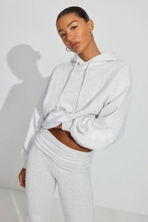 Garage Ultrafleece Seamed Women Hoodie Grey | A-2936854