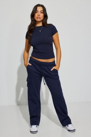 Garage Ultrafleece Women Cargo Pants Blue | A-4813075