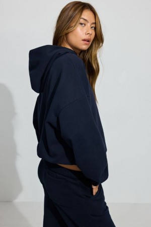 Garage Ultrafleece Women Hoodie Blue | A-7142038