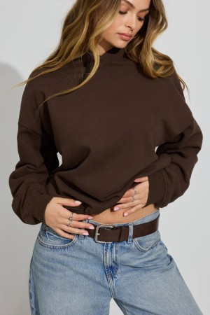 Garage Ultrafleece Women Hoodie Brown | A-4671320