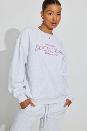 Garage Ultrafleece Women Sweatshirts Grey | A-4327986