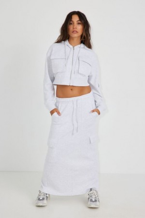 Garage Utility Maxi Women Skirts Grey | A-5036128
