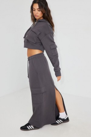 Garage Utility Maxi Women Skirts Grey | A-8071396