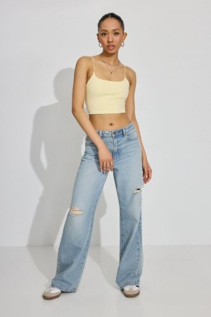 Garage Wide Leg Women Jeans Blue | A-5612789